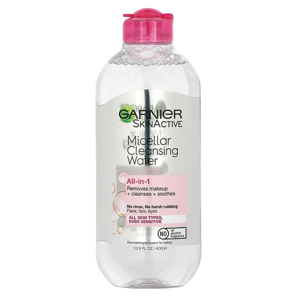 Garnier, SkinActive, All-in-1 Micellar Cleansing Water, All Skin Types, 13.5 fl oz (400 ml)