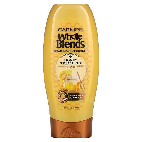 Garnier, Whole Blends, Repairing Conditioner, Dry, Damaged Hair, Honey