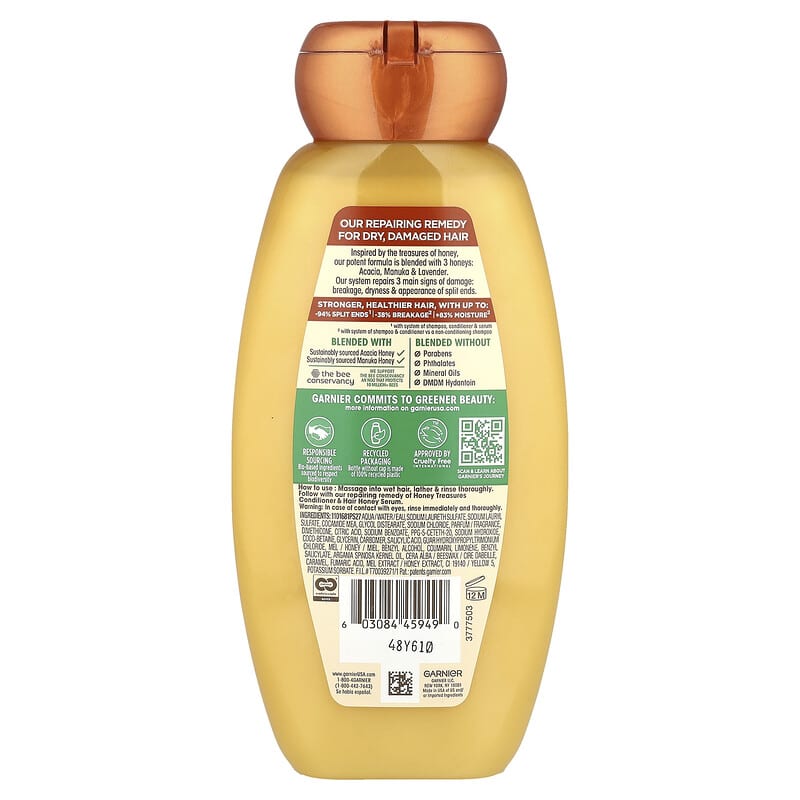 Whole Blends, Champú reparador Honey Treasures, Tesoros de la miel