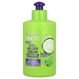 Garnier, Fructis, Curl Nourish, несмываемый уход, высыхаемое на воздухе крем-масло, 300 мл