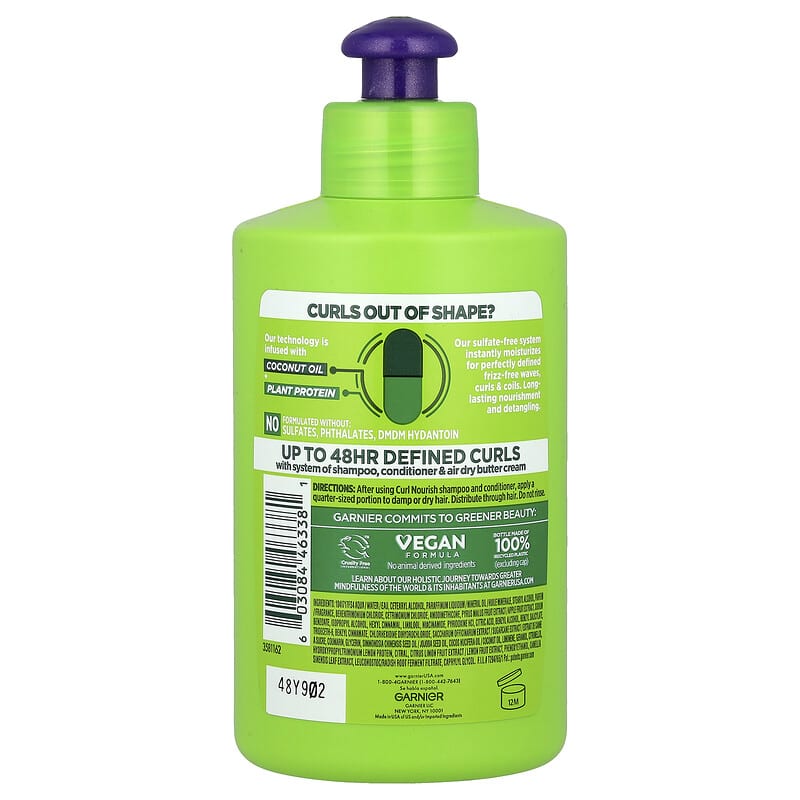 Fructis, Curl Air Dry Cream, All Curl Types, 10.2 fl oz (300 ml)