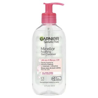 Garnier, SkinActive, мицеллярная пенка для умывания, универсальное смываемое средство, 200 мл (6,7 жидк. унц.)