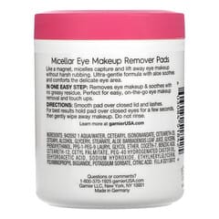 Garnier, SkinActive, Micellar Eye Makeup Remover Pads, 100 Pads