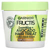 Fructis, Smoothing + Avocado Hair Treatment, 3-In-1 Hair Mask, 3.4 fl oz (100 ml)