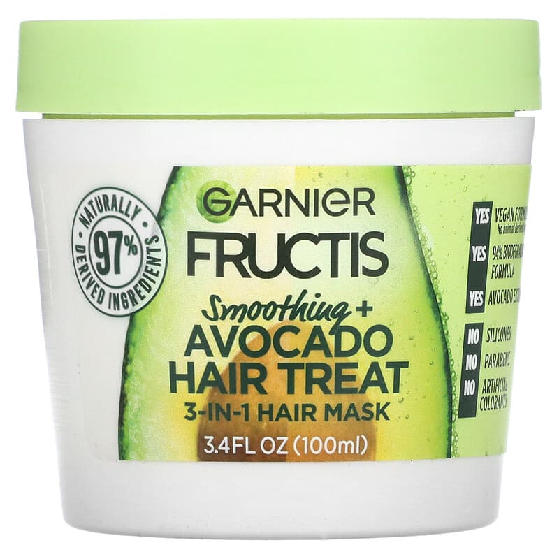 Fructis, Tratamiento suavizante el cabello, Mascarilla para el cabello de 1 minuto con extracto de