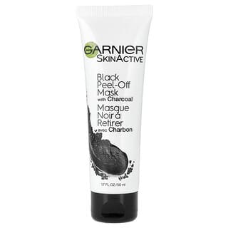 Garnier, SkinActive, Mascarilla de belleza exfoliante negra con carbón vegetal, 50 ml (1,7 oz. Líq.)