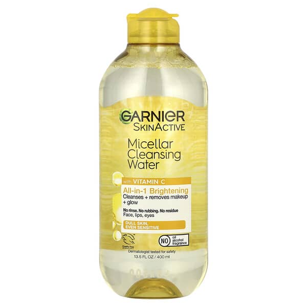 Garnier, 스킨액티브, 비타민C 함유 미셀라 클렌징 워터, 400ml(13.5fl oz)