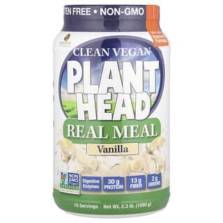 Genceutic Naturals, Plant Head, Real Meal, Vanilla, 2.3 lb (1050 g)