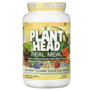 Genceutic Naturals, Plant Head, Real Meal, Vanilla, 2.3 lb (1050 g)