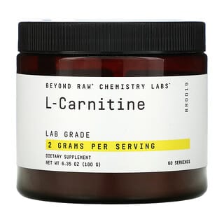GNC, Beyond Raw, Laboratorios de química, L-carnitina, 180 g (6,35 oz)