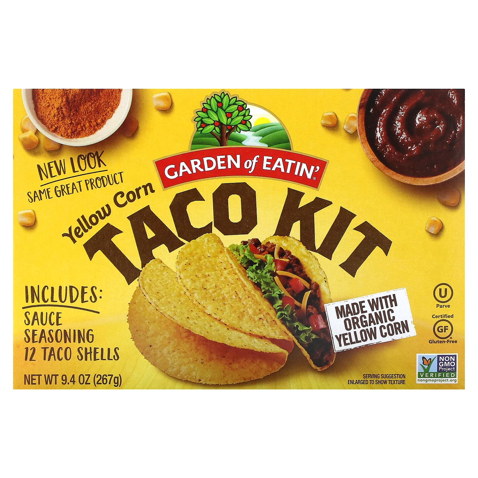 Kit de taco cu porumb galben, 9,4 oz (267 g)