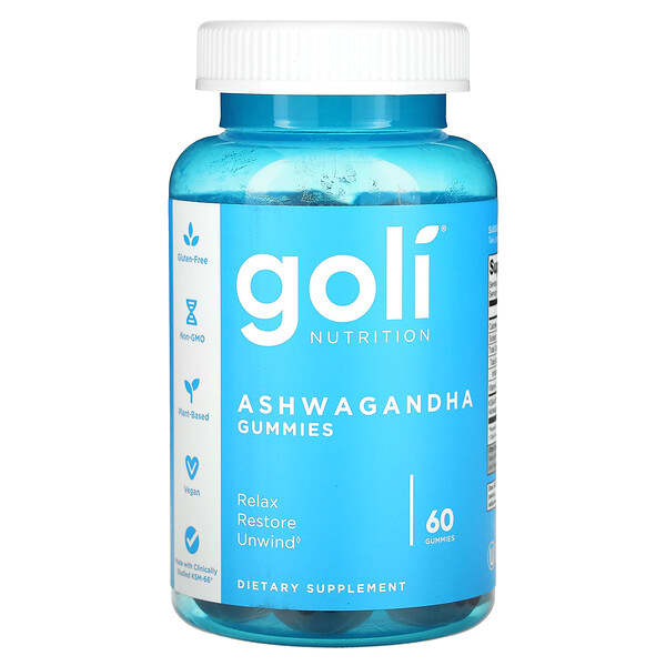 Goli Nutrition, Ashwagandha Gummies, 60 Gummies