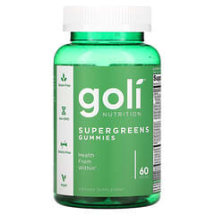 Goli Nutrition, Supergreens Gummies,  60 Pieces