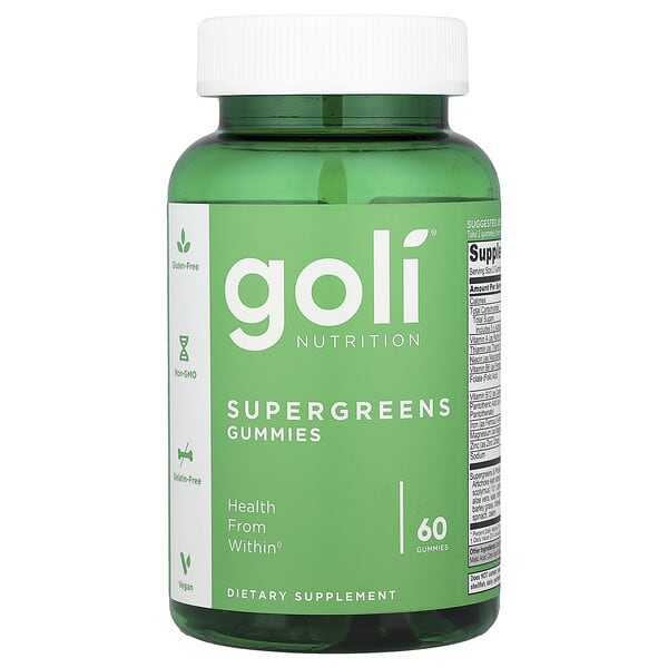 Goli Nutrition, Supergreens 軟糖，60 粒軟糖