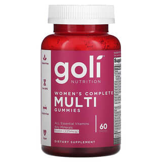 Goli Nutrition, Gomitas multivitamínicas completas para mujeres`` 60 piezas