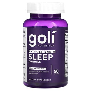 Goli Nutrition, Sleep, Extra Strength, 10 mg, 50 Gummies