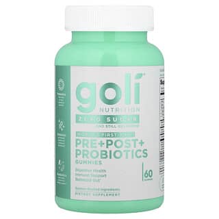 Goli Nutrition, Pre + Post + Probiotics Gummies, 60 Gummies