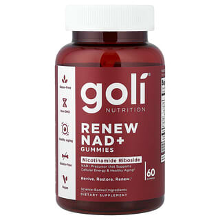 Goli Nutrition, Renew NAD+ Gummies, 60 Gummies