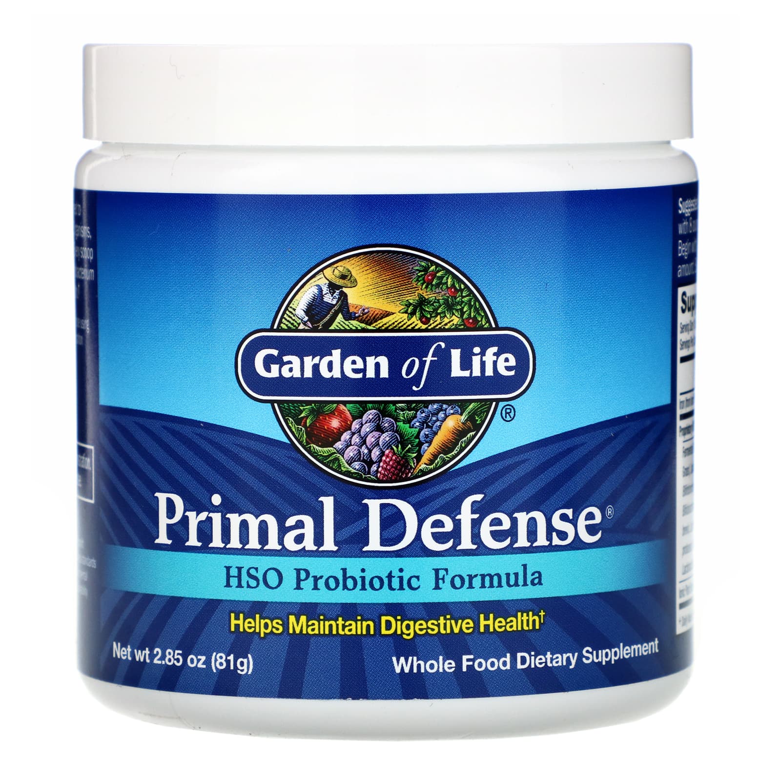 Garden of Life, Primal Defense, Powder, HSO Probiotic Formula, 2.85 oz