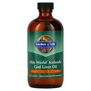 Garden of Life, Olde World 冰島鱈魚肝油，蜜蜂花味，8 液量盎司（236 毫升）