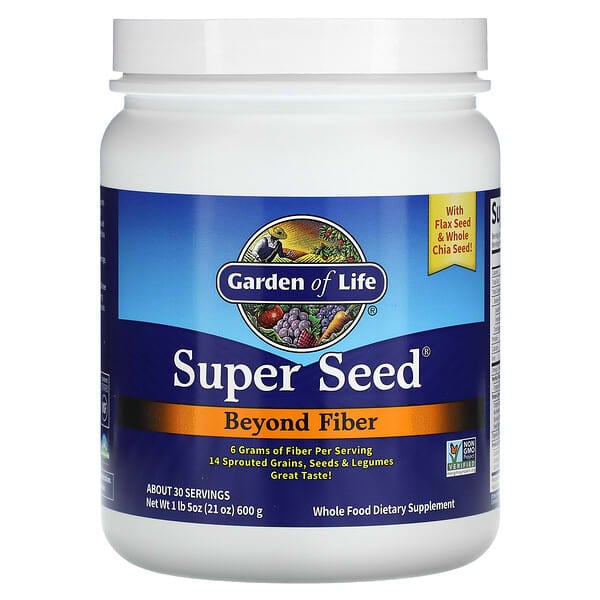 Garden of Life, Super Seed, удосконалена клітковина, 600 г (1 фунт 5 унцій)