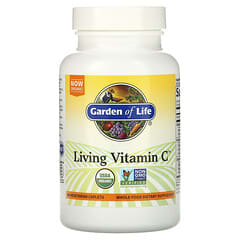 Garden of Life, Living Vitamin C บรรจุเม็ดมังสวิรัติ 60 เม็ด
