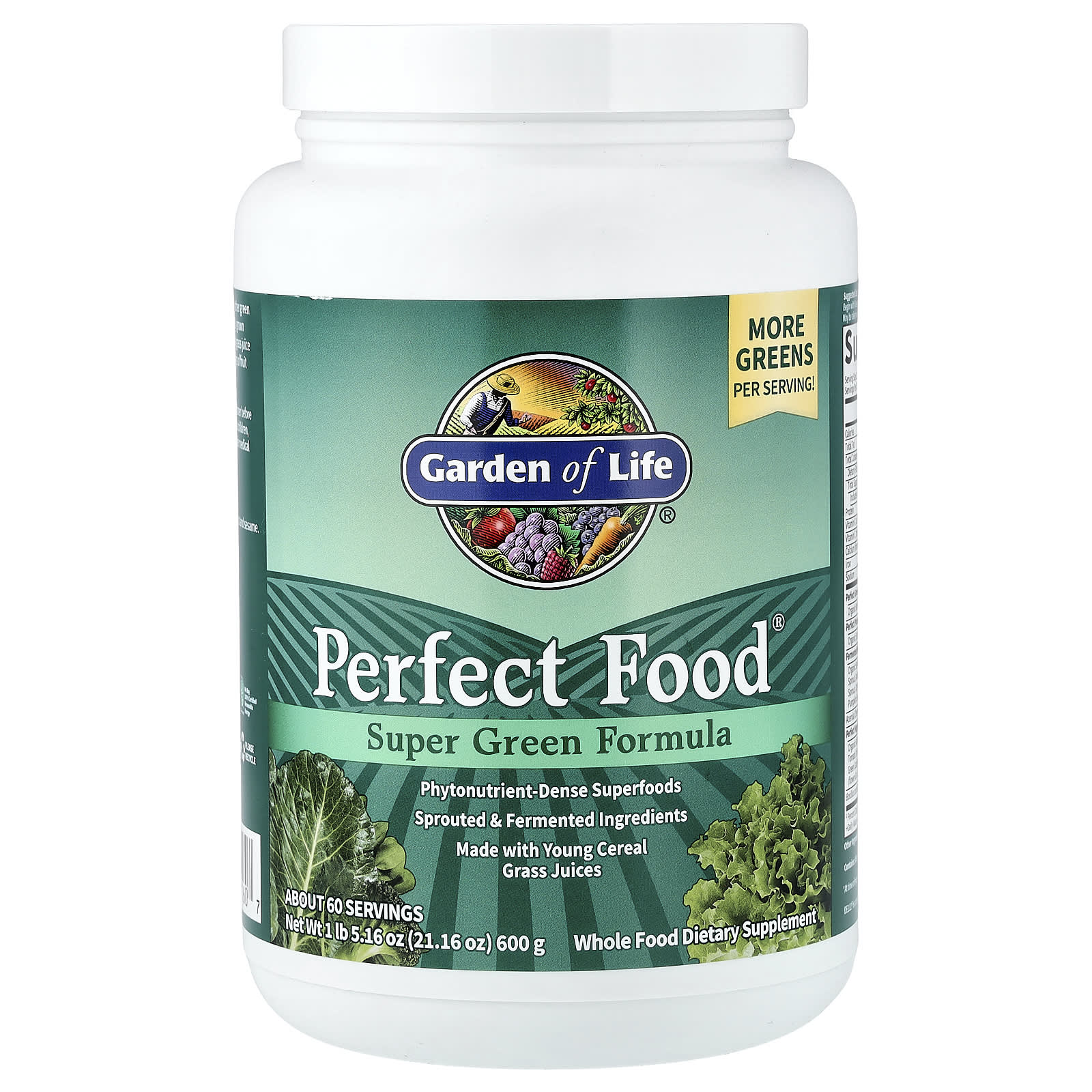 Perfect Food, Super Green Formula, Super grne Formel, 600 g (21,16 oz.)