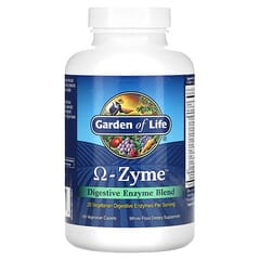 Garden of Life, Omega-Zyme, Mezcla de enzimas digestivas, 180 comprimidos oblongos vegetales