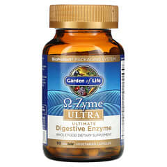 Garden of Life, O-Zyme Ultra, mezcla de las mejores enzimas digestivas, 90 cápsulas vegetarianas