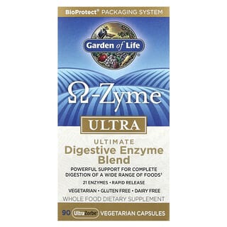 Garden of Life, O-Zyme Ultra™, Ultimate Digestive Enzyme Blend, 90 UltraZorbe™ Vegetarian Capsules