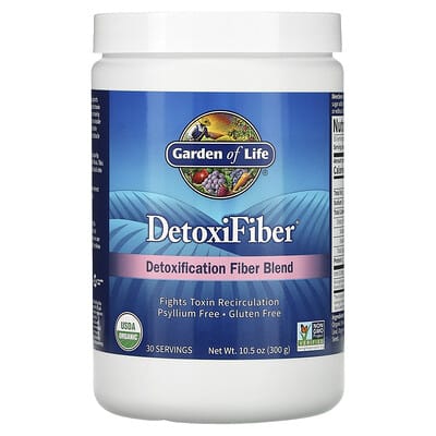 Garden of Life, DetoxiFiber Fiber Powder, Special Detoxifying Fiber Blend, 10.5 oz (300 g)