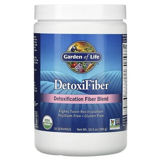 Garden of Life, DetoxiFiber 纤维粉，特殊清体纤维混合配方，10.5 盎司（300 克）