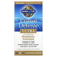 Garden of Life, Primal Defense, Ultra, Ultimate Probiotic Formula, probiotische Formel, 180 vegetarische Kapseln (UltraZorbe)