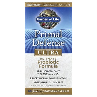 Garden of Life, Primal Defense® Ultra, Ultimate Probiotic Formula, 60 UltraZorbe™ Vegetarian Capsules