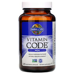 Garden of Life, Vitamin Code, Multivitamínico Integral para Homens, 120 Cápsulas Vegetarianas