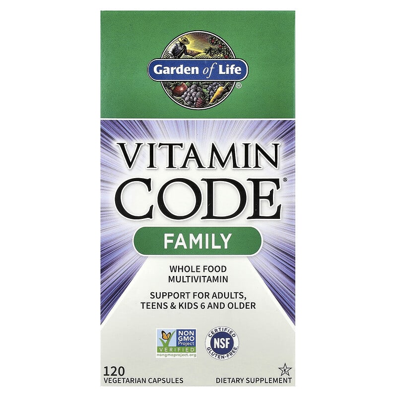 Vitamin Code, Family, Whole Food Multivitamin, 120 Vegetarian Capsules