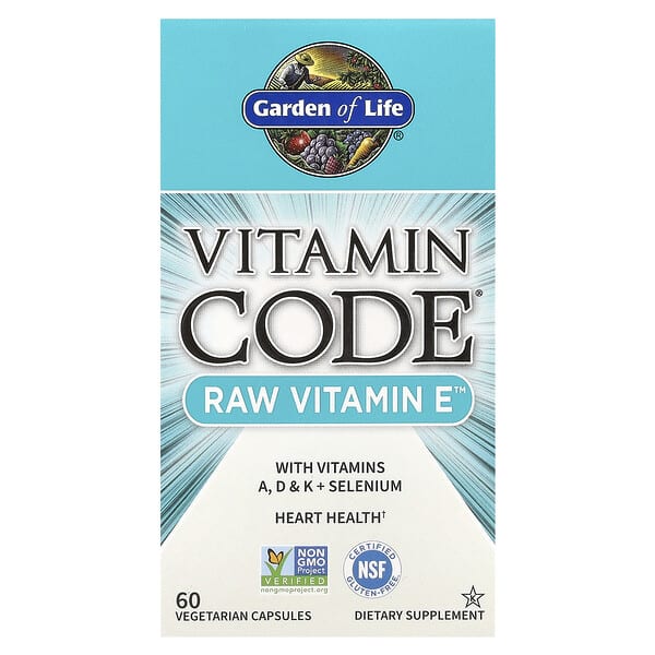 Vitamin Code®, RAW Vitamin E ™, 60 Vegetarian Capsules