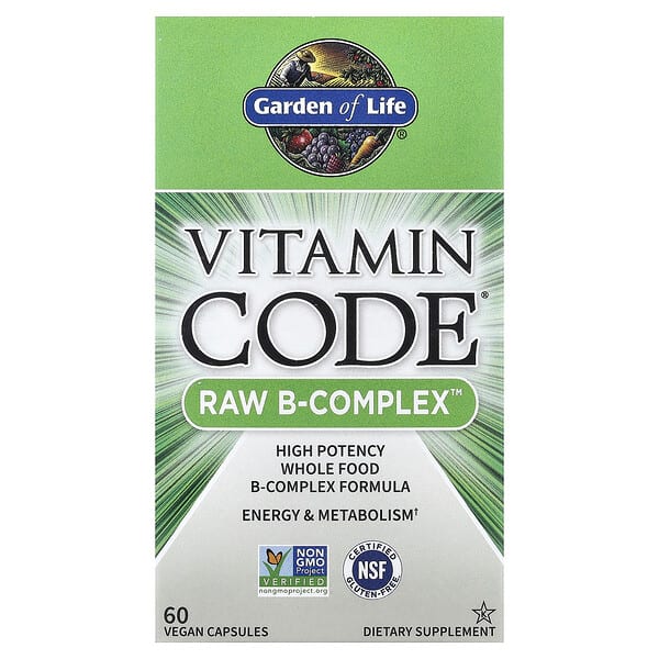 Garden of Life Vitamin Code®, RAW B-Complex™, 60 Vegan Capsules