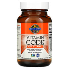غاردن أوف لايف‏, Vitamin Code، RAW Vitamin C، عدد 60 كبسولة نباتية
