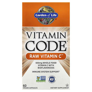 Garden of Life, Vitamin Code, RAW Vitamin C, 60 Vegan Capsules
