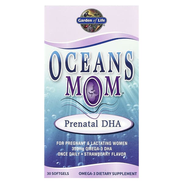 Oceans Mom®, Prenatal DHA, Strawberry, 350 mg, 30 Softgels