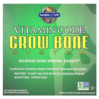 Garden of Life, Vitamin Code, Grow Bone System, 2 Bottles