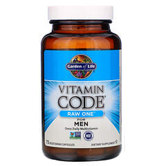 Garden of Life, Vitamin Code, RAW One, Multivitamínico de una ingesta diaria para hombres, 75 cápsulas vegetarianas