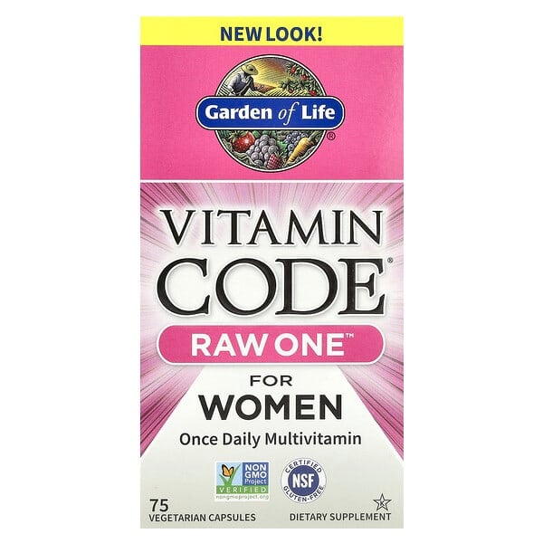 Vitamin Code®, RAW One™, Once Daily Multivitamin For Women, 75 Vegetarian Capsules