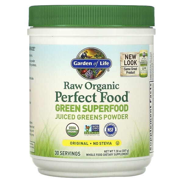 Garden of Life, RAW Organic, Perfect Food, Green Superfood, Original, 7 ...