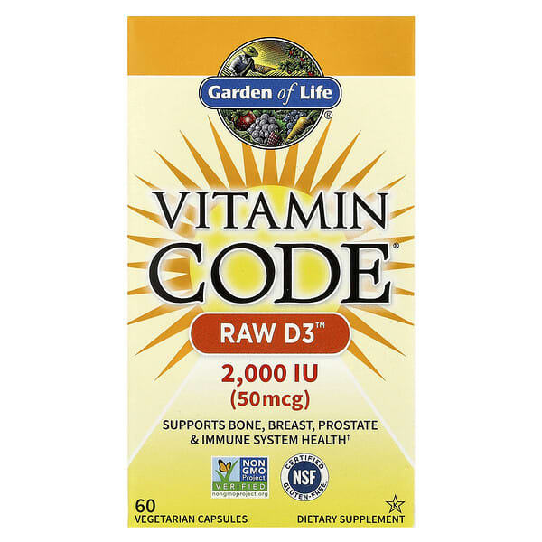Vitamin Code®, RAW D3™, 60 Vegetarian Capsules