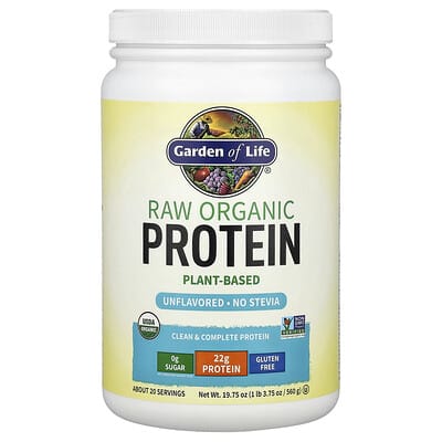 Garden of Life, Raw Organic Protein, Original, 1 lb 3.75 oz (560 g)