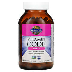 Garden of Life, Vitamin Code, Whole Food Multivitamin for Women, 240 Vegetarian Capsules