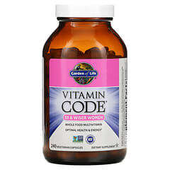 Garden of Life, Vitamin Code, Vitamine für Frauen ab 50 und älter, Vollwert-Multivitamin, 240 pflanzliche Kapseln