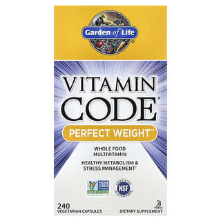 Garden of Life, Kod Vitamin, Perfect Weight™, 240 Kapsul Vegetarian